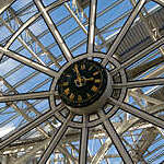 Clock in Stephans Green shopping centre in Dublin.