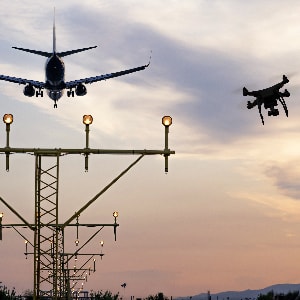 Drone comes within metres of hitting a passenger aircraft at the airport of Barcelona, Spain.